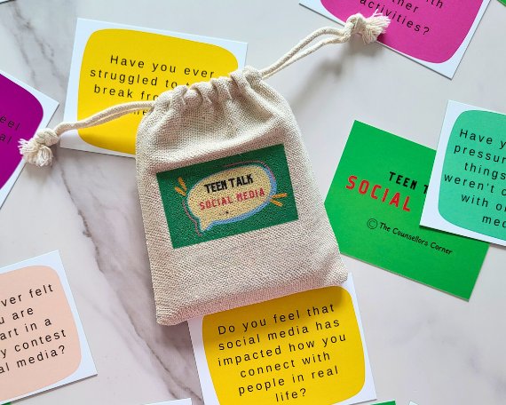 Social Media Teen Talk Conversation Cards