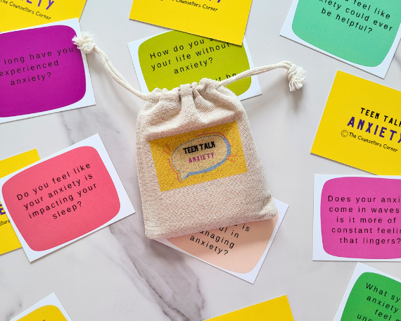 Anxiety Teen Talk Conversation Cards