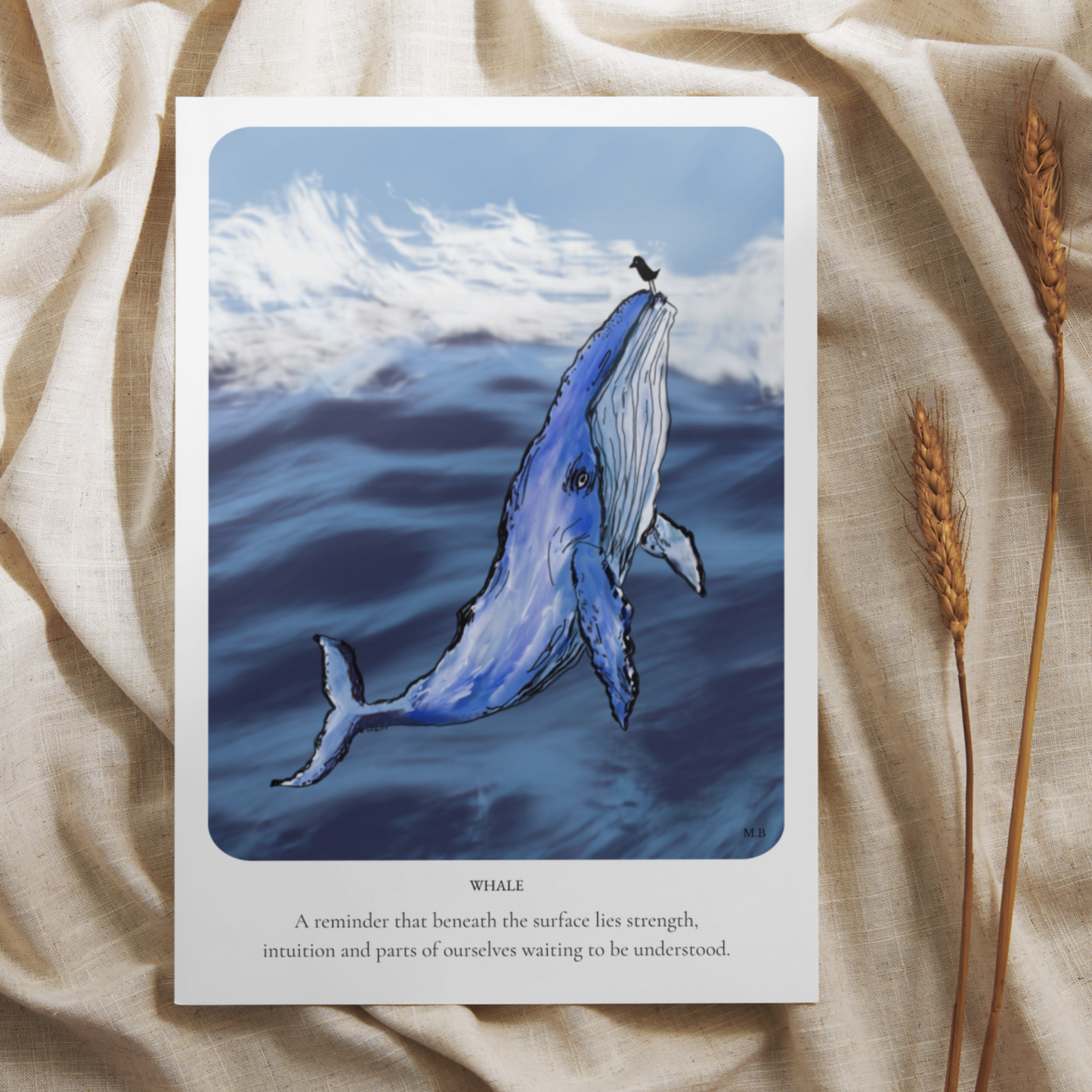 Whale-Original A4 Art Print