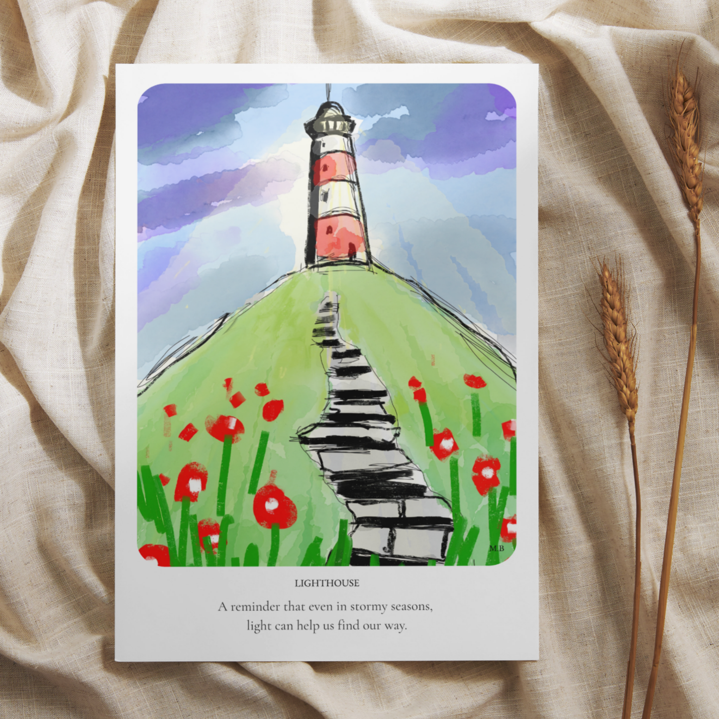 Lighthouse-Original A4 Art Print