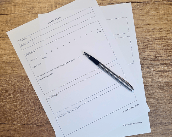 Therapeutic Safety Plan - The Counsellors Corner