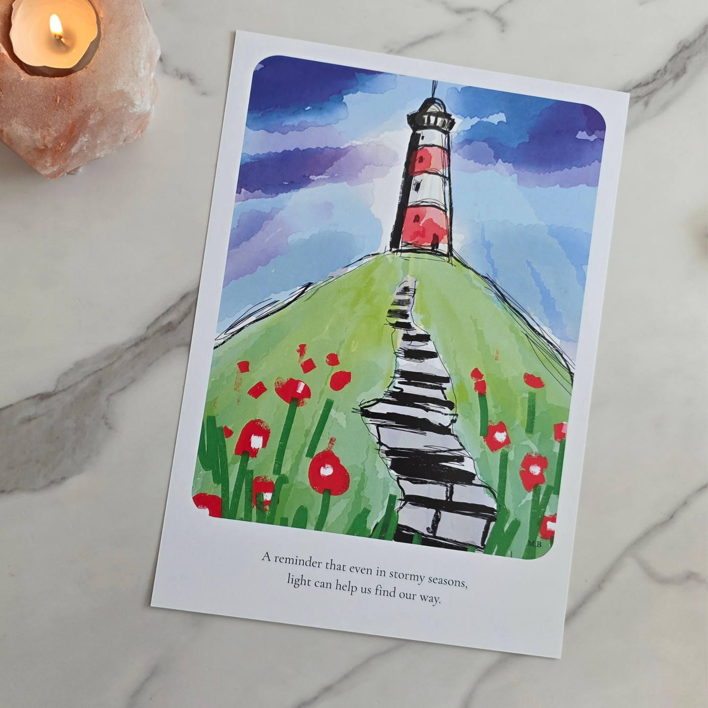 Lighthouse-Original A4 Art Print