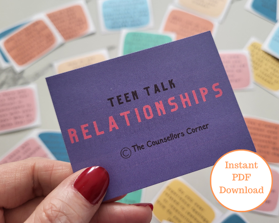 Teen Talk Relationships Digital Download Conversation Cards