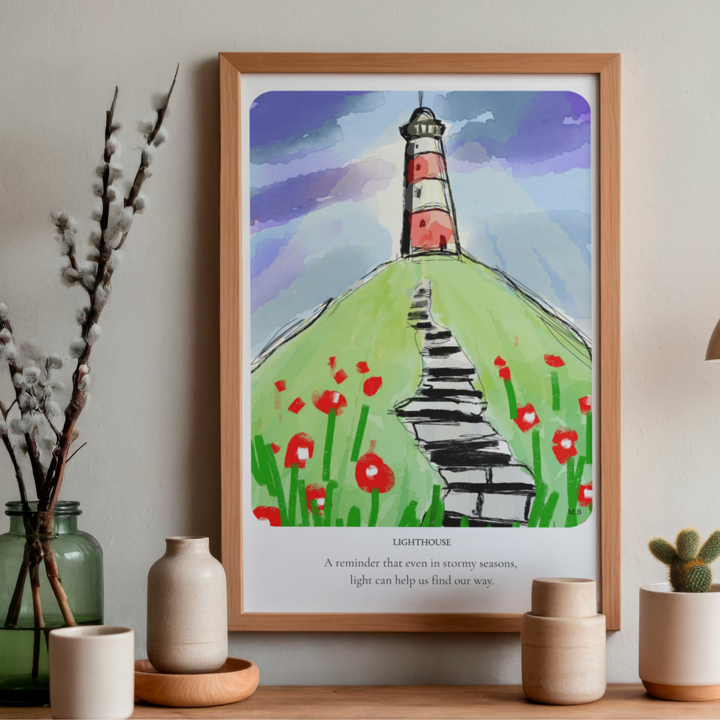 Lighthouse-Original A4 Art Print
