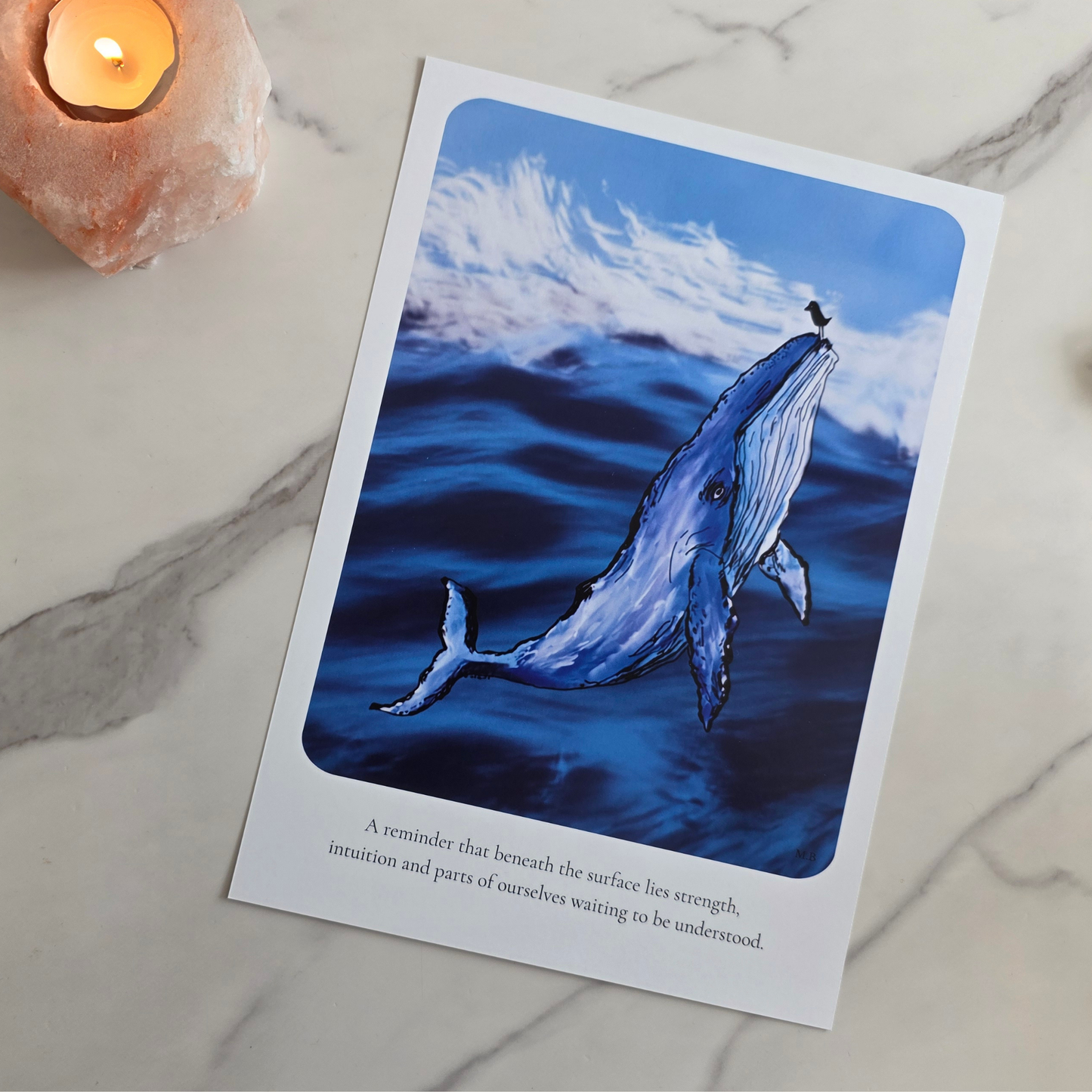 Whale-Original A4 Art Print