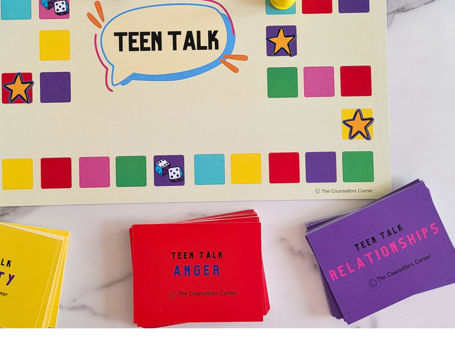 Teen Talk Conversation Game- 192 cards and game board. Instant Digital Download